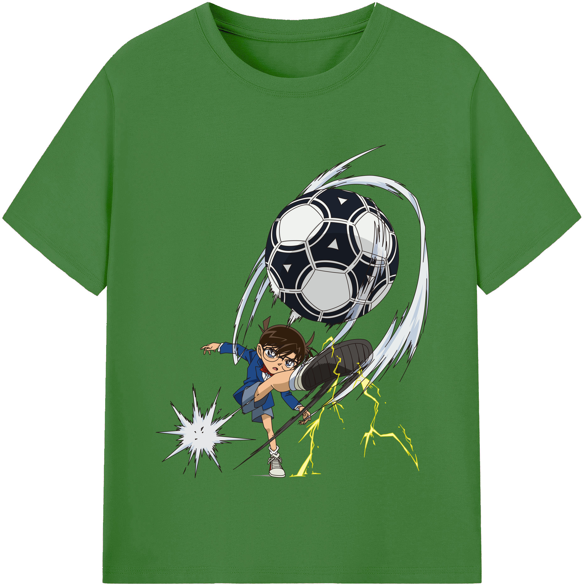 （画像用） 名探偵コナン 江戸川 コナン Detective Conan Conan Edogawa レディースカジュアルプリントTシャツ（綿100％）